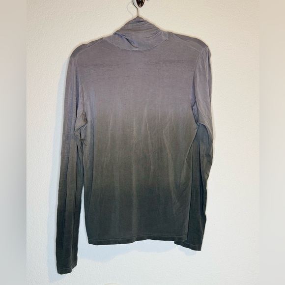 Lynn Ritchie Moody Two Tone Sheer Turtleneck Top - Picture 7 of 10